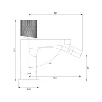 Змішувач для біде Omnires Contour antracite (CT8020AT)