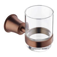 Склянка з утримувачем Omnires Art Line antique copper (AL53320ORB)