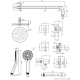 Душова система прихованого монтажу Omnires Y chrome (SYSY30XCR)