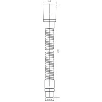 душовий шланг Omnires matt white 180 cm (062MWM)