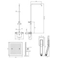 Душевая система с термостатом Omnires Y chrome (SYSY11/N/6CR)