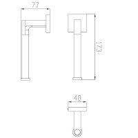 Бумаготримач Omnires Tyber chrome (TB50510CR)