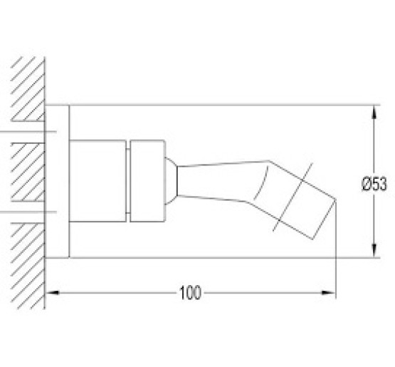 душевой кронштейн Omnires chrome (8859/OCR)