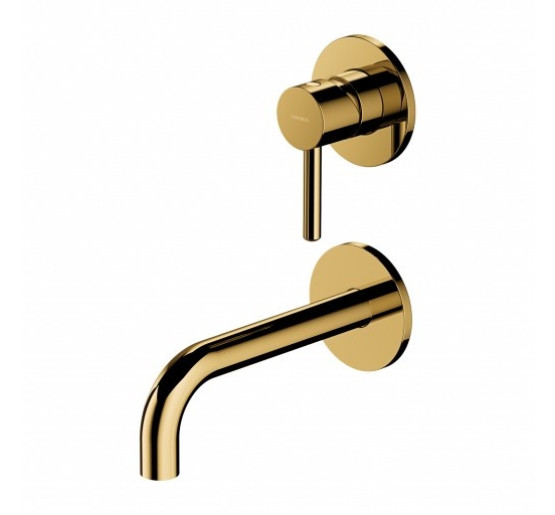 Змішувач для умивальника прихованого монтажу Omnires Y gold (Y1215NGL)