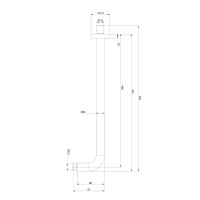 кронштейн для верхнего душа Omnires anthracite (RA01C/KAT)