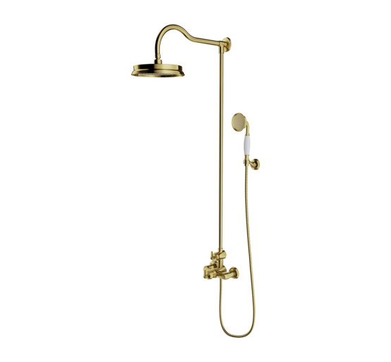 Душова система з термостатом Omnires Armance brushed brass (AM5244-6BSB)