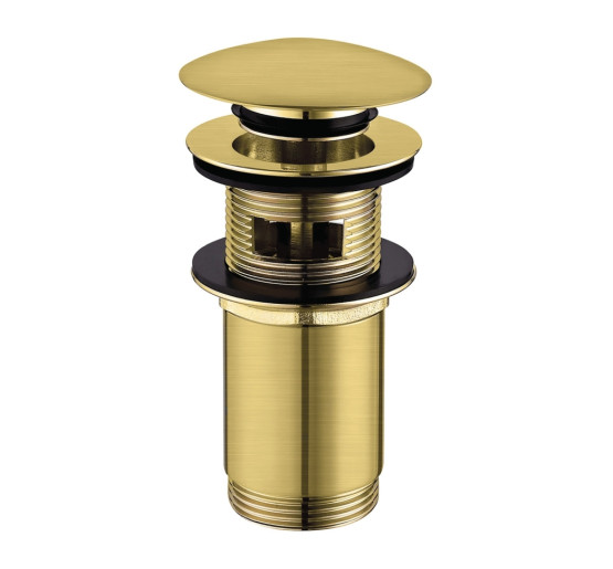 Донний клапан Omnires click-clack brushed brass (A706BSB)