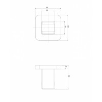 душевой кронштейн Omnires chrome 5,5 cm (8815ACR)