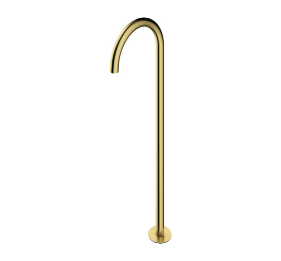 напольный излив для ванны Omnires Y brushed brass (WWYBSB)