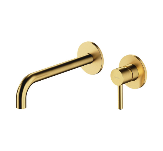 Смеситель для умывальника скрытого монтажа Omnires Y brushed brass(Y1215HLBSB)