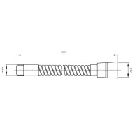 душовий шланг Omnires gold 180 cm (062MGL)