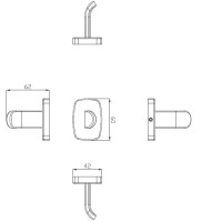 Крючок Omnires Trent chrome (TR55110CR)