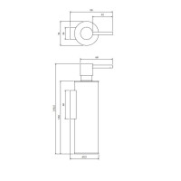 дозатор жидкого мыла Omnires Modern Project chrome (MP60721CR)