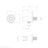 підключення для душового шлангу з тримачем Omnires anthracite (8873C/KAT)