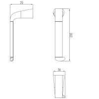 Папіротримач Omnires Saco chrome/white (SA54510CRB)