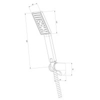 душовий гарнітур Omnires Jimjim точковий nickel (JIMJIM-PIN)