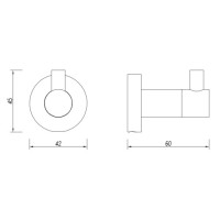 Гачок Omnires Modern Project Nickel (MP60110NI)