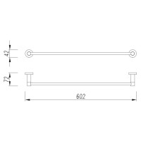 Полотенцедержатель Omnires Modern Project black matt (MP60216BL)