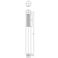 Душевая лейка Omnires Microphone matt white (MICROPHONEX-RWM)