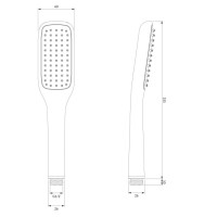 Душова лійка Omnires Hudson chrome (HUDSONX-RCR)