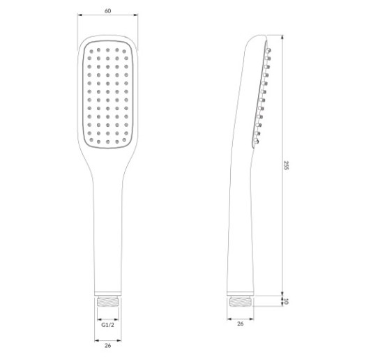 Душова лійка Omnires Hudson chrome (HUDSONX-RCR)