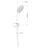 душовий гарнітур Omnires Yosemite точковий chrome (YOSEMITE-PCR)