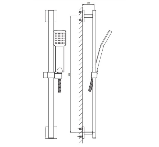 душовий гарнітур Omnires Angel chrome (ANGEL-SCR)
