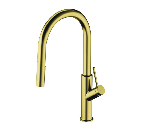 Смеситель для кухни Omnires Bend brushed brass (BE6455BSB)