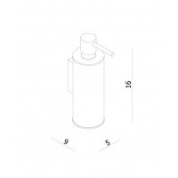 дозатор жидкого мыла Omnires UNI gold (UN10720/OGL)