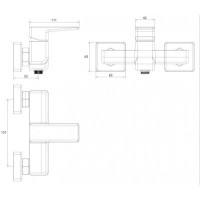 Смеситель для душа Omnires Parma white (PM7440CRB) Смеситель для душа Omnires Parma white (PM7440CRB)