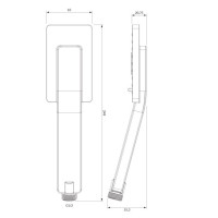 Душевая лейка Omnires Jimjim graphite (JIMJIM-RGR)