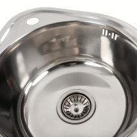 Кухонна мийка з нержавіючої сталі Platinum ПОЛІРОВКА 4539 (0,6/170 мм)