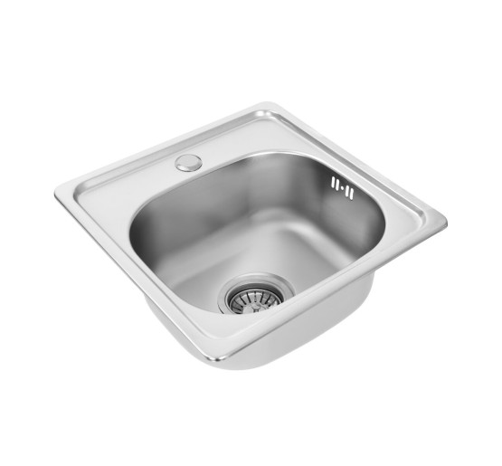 Кухонна мийка з нержавіючої сталі Platinum САТИН 3838 (0,6/160 мм)