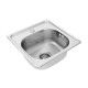 Кухонна мийка з нержавіючої сталі Platinum САТИН 3838 (0,6/160 мм)