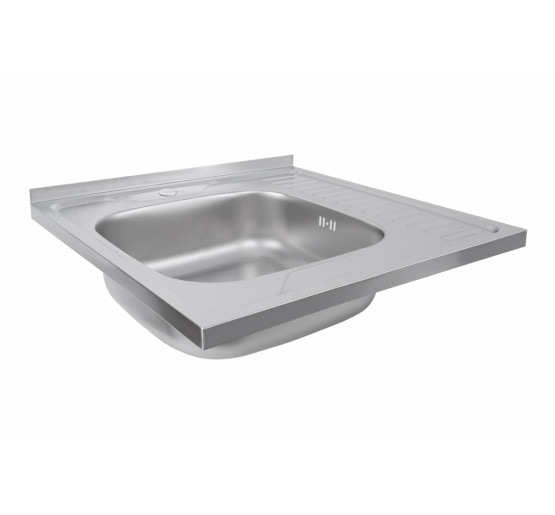 Кухонная мойка из нержавеющей стали Platinum САТИН 6060 L (0,7/160 мм)