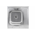 Кухонна мийка з нержавіючої сталі Platinum САТИН 6060 L (0,7/160 мм)