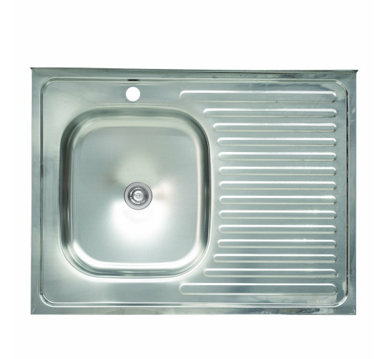 Мийка кухонна з нержавіючої сталі Platinum 8060 L (0,4/120 мм)