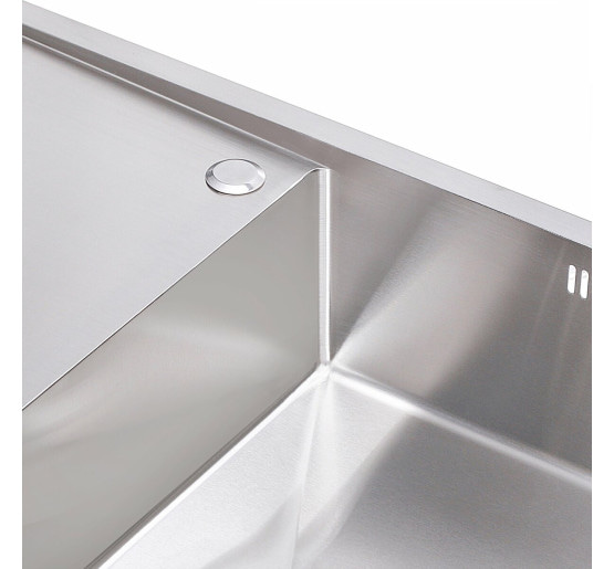 Кухонна мийка Platinum Handmade Н 780х500х200 R (з кріпленням і отвором під змішувач)