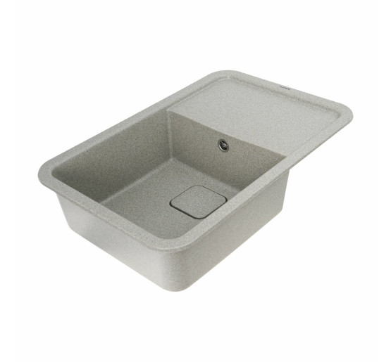 Гранітна мийка для кухні Platinum 7850 CUBE матова Сіра