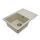 Гранітна мийка для кухні Platinum 6243 LIANA матова Пісок