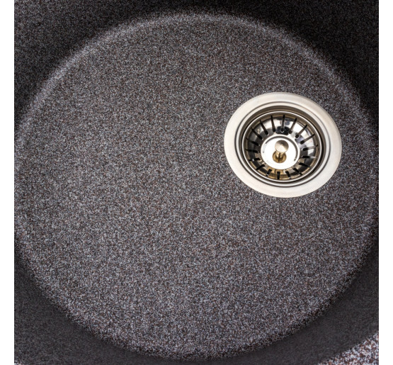 Гранітна мийка для кухні Platinum 5847 ONYX матова (мікс)