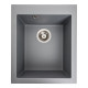Гранитная мойка для кухни Platinum 4150 SOKIL матовая (серый металлик)