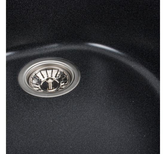Гранітна мийка для кухні Platinum 510 LUNA матовий Карбон
