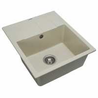 Гранітна мийка для кухні Platinum 5851 ARIA матова Пісок