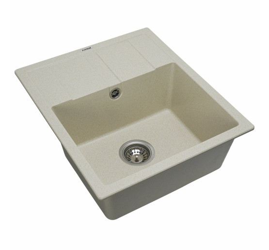 Гранітна мийка для кухні Platinum 5851 ARIA матова Пісок