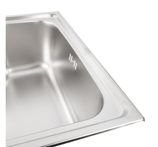 Кухонная мойка из нержавеющей стали Platinum САТИН 6043 (0,8/180 мм)