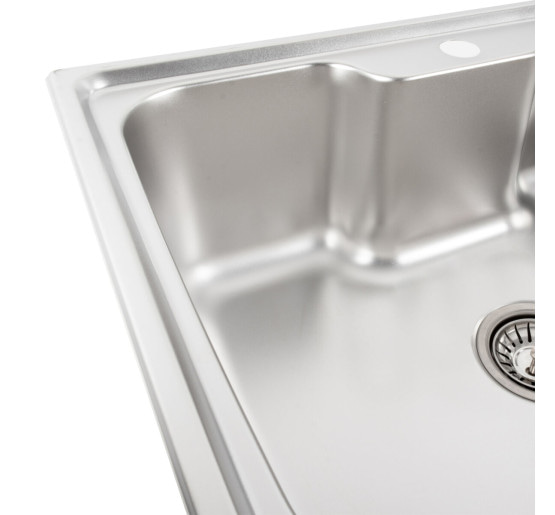 Кухонная мойка из нержавеющей стали Platinum САТИН 6043 (0,8/180 мм)