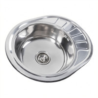 Кухонна мийка з нержавіючої сталі Platinum ПОЛІРОВКА 5745 (0,8/180 мм)