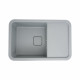 Гранітна мийка для кухні Platinum 7850 CUBE матова Сірий металік
