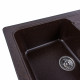 Гранітна мийка для кухні Platinum 7850 VERONA матова Шоколад
